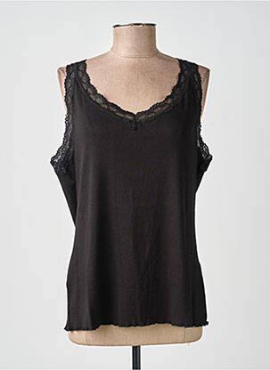 Débardeur stretch sans manche noir SOYACONCEPT femme