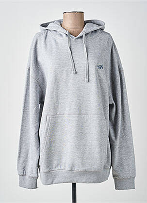 Sweat-shirt à capuche tissage jersey manches longues gris TIFFOSI homme
