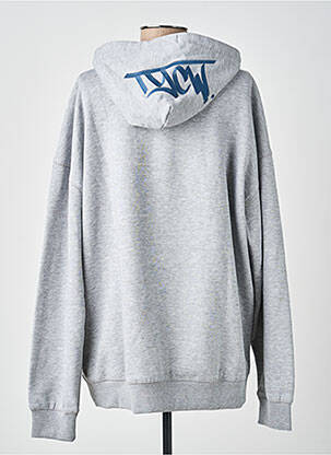 Sweat-shirt à capuche tissage jersey manches longues gris TIFFOSI homme