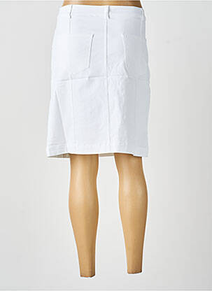 Jupe mi-longue stretch blanc SOYACONCEPT femme