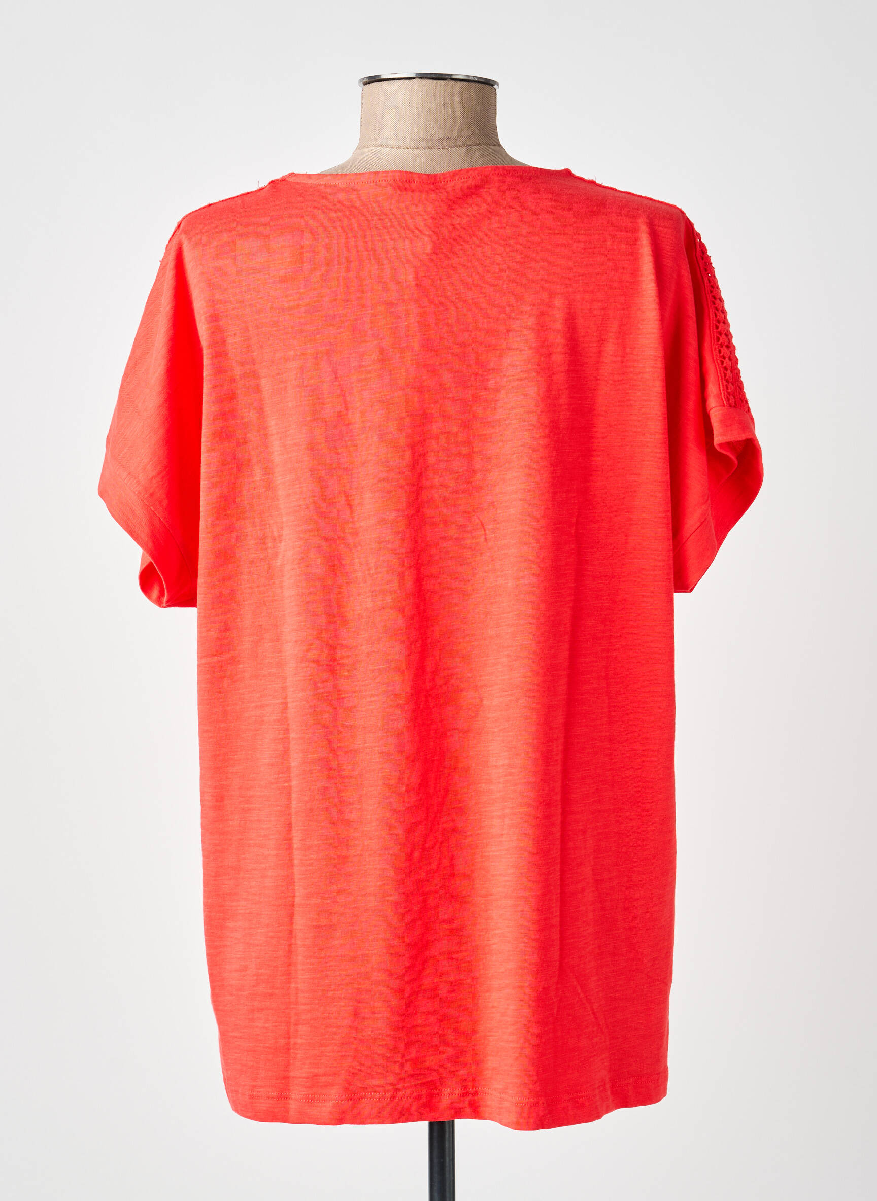 T-shirt coupe droite manches courtes rouge SOYACONCEPT femme