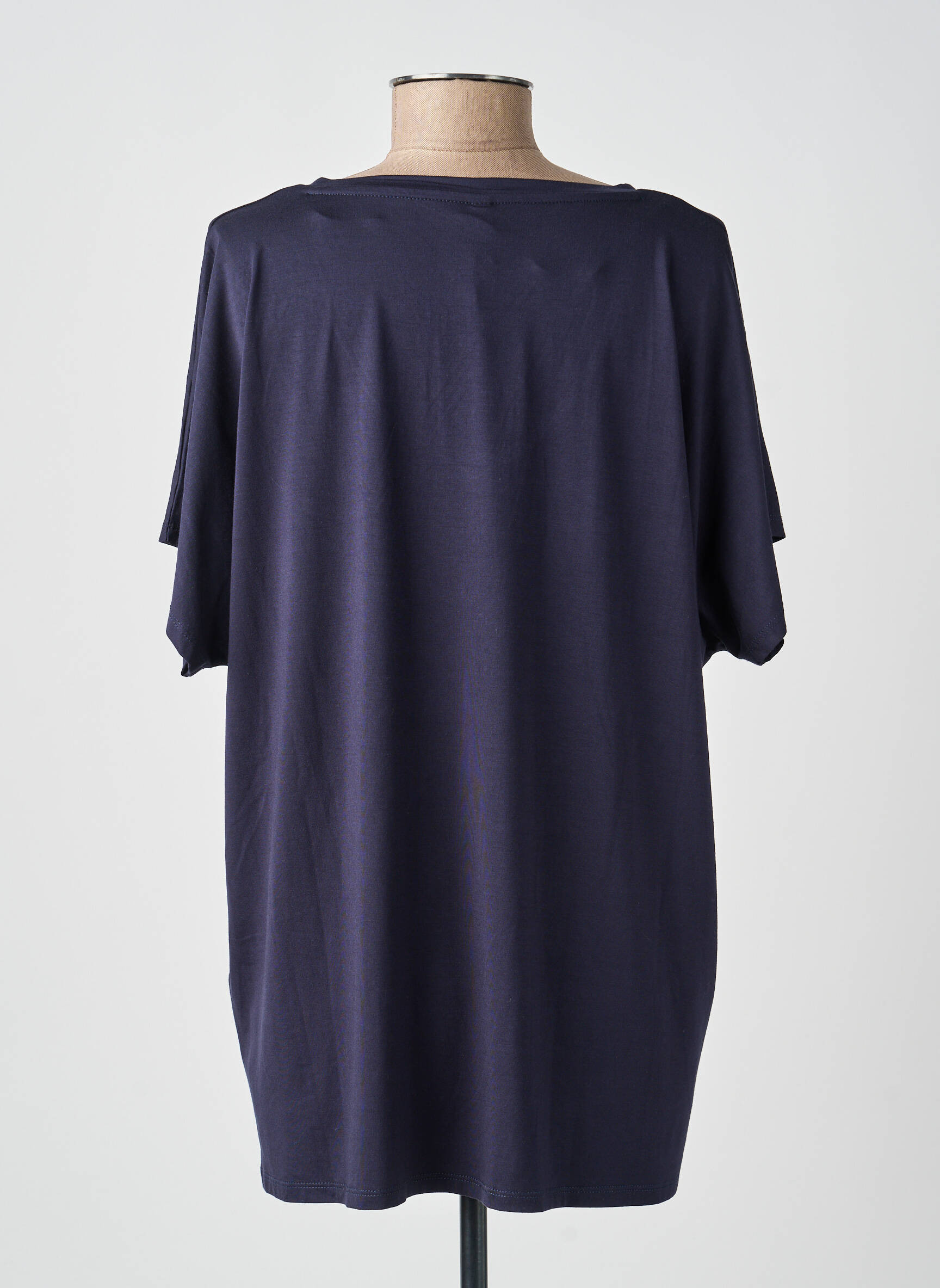 T-shirt coupe droite manches courtes bleu SOYACONCEPT femme