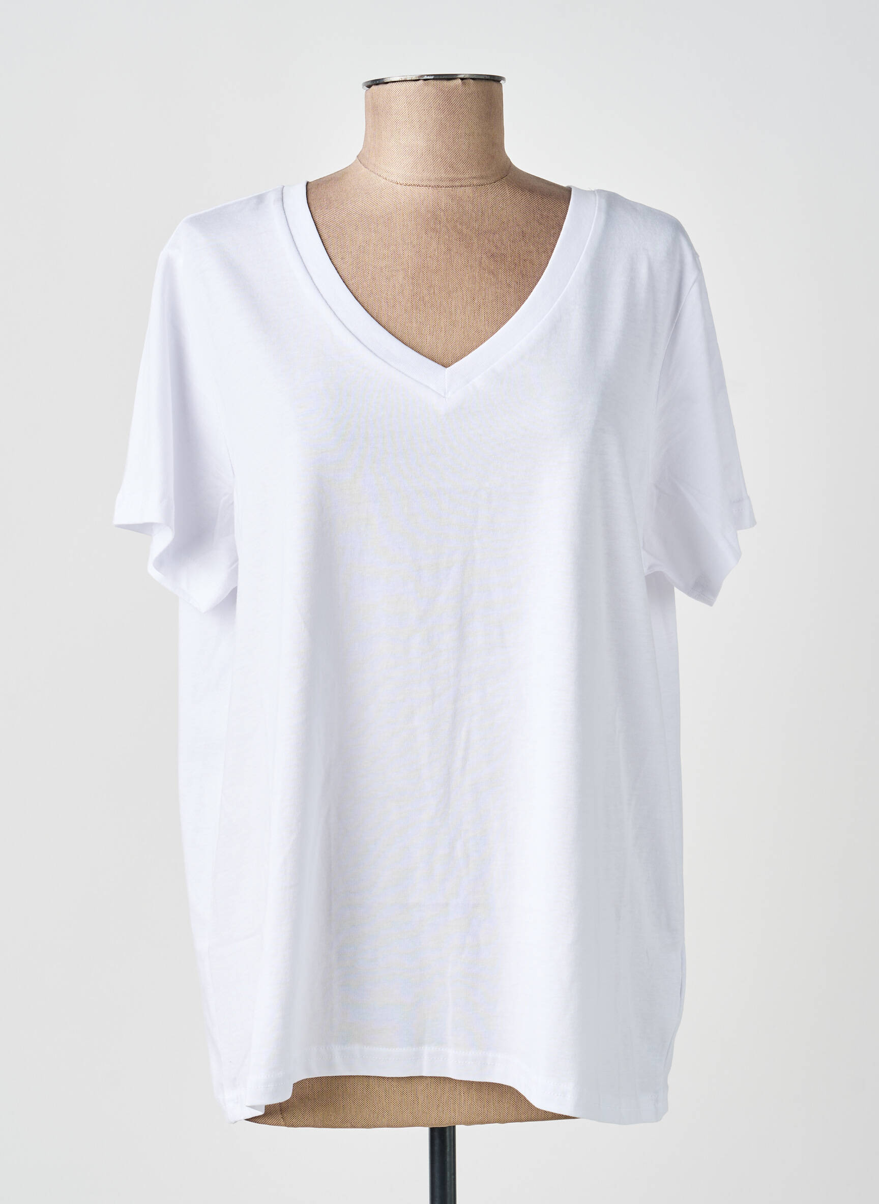 T-shirt coupe droite manches courtes blanc SOYACONCEPT femme
