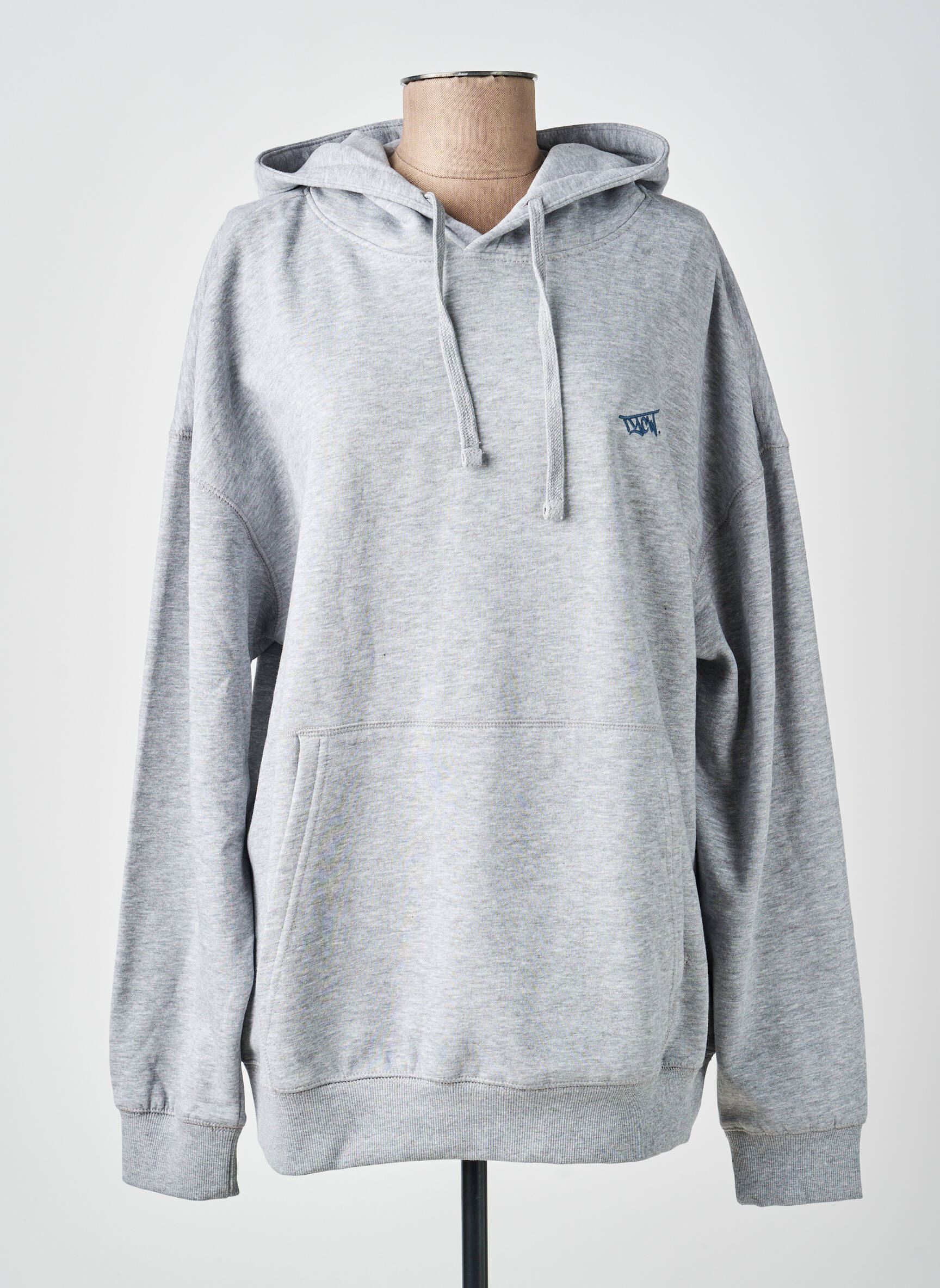 Sweat-shirt à capuche tissage jersey manches longues gris TIFFOSI homme