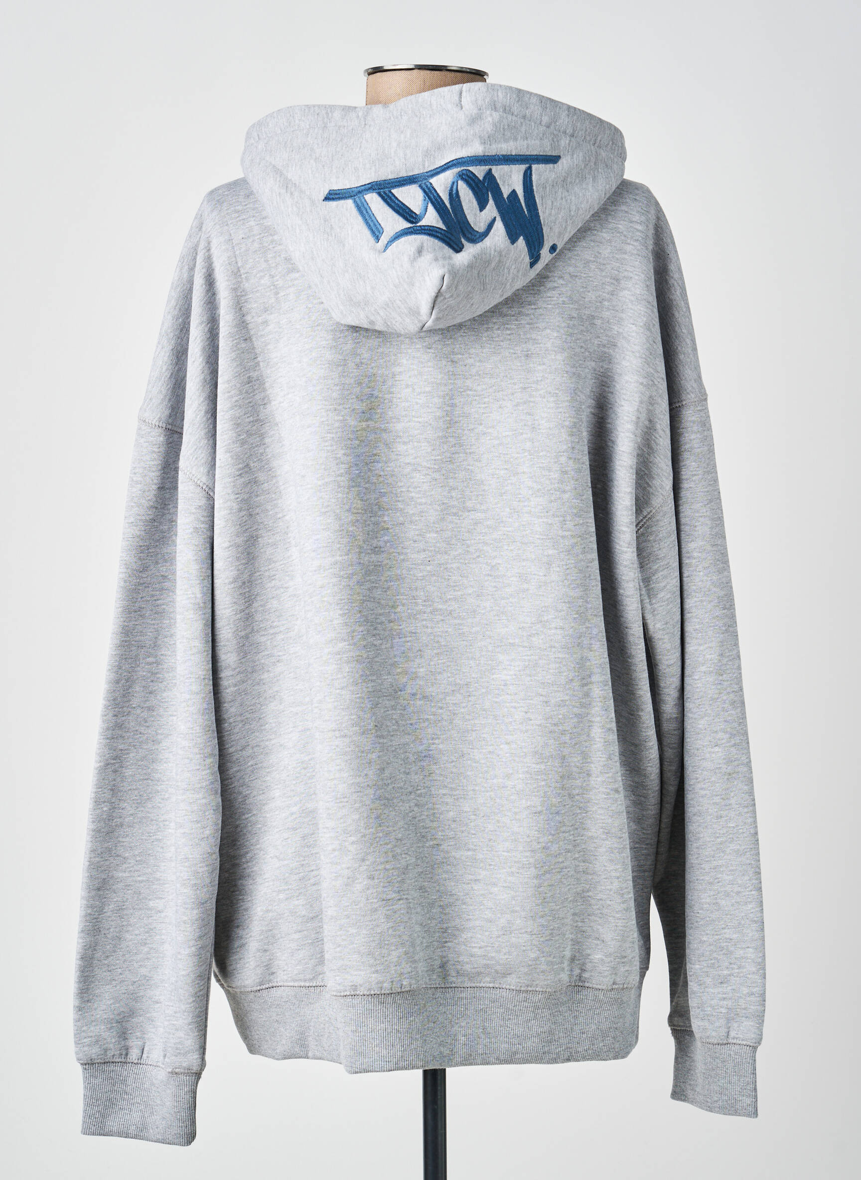 Sweat-shirt à capuche tissage jersey manches longues gris TIFFOSI homme