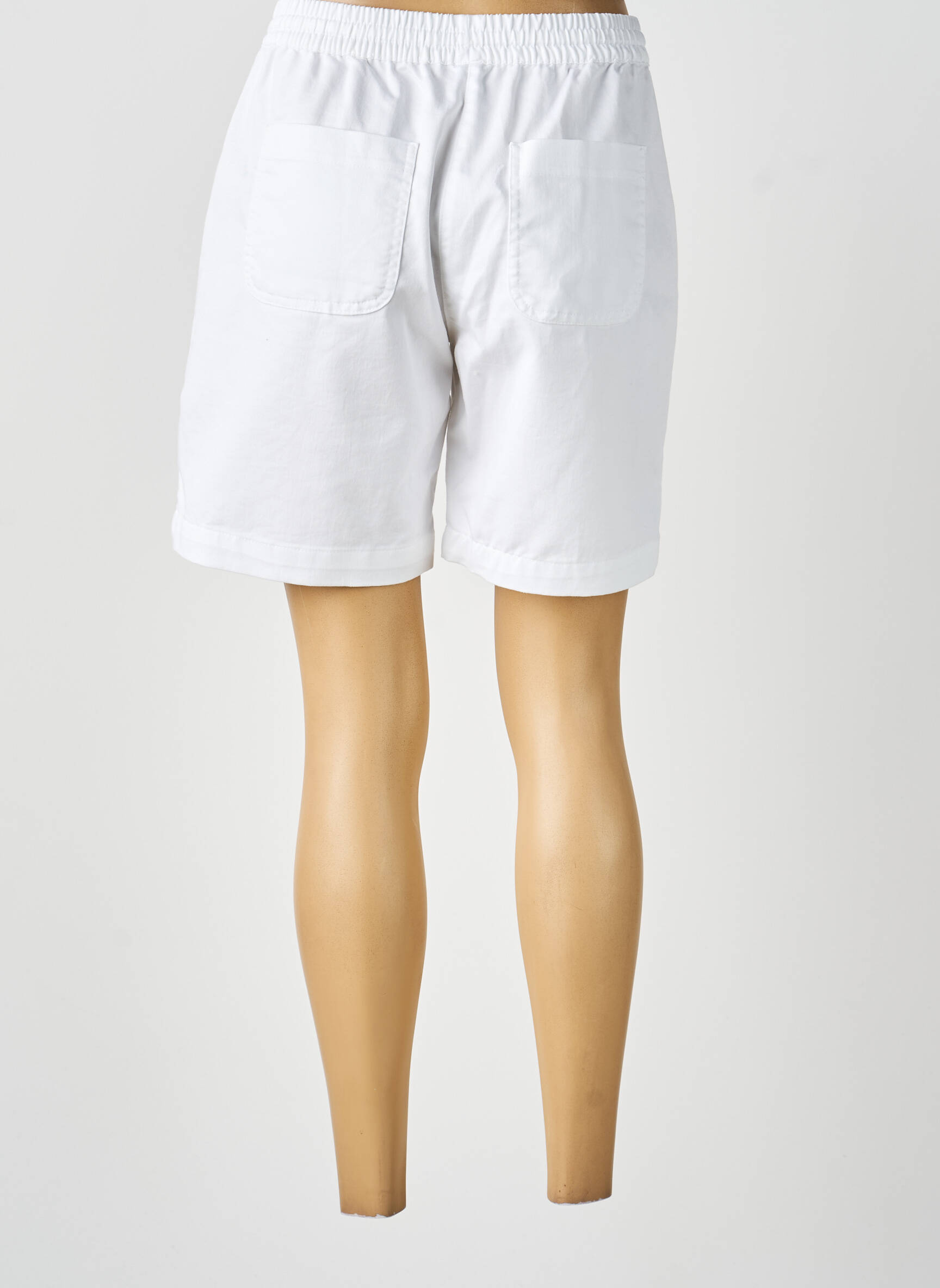 Bermuda taille élastique taille normale blanc SOYACONCEPT femme