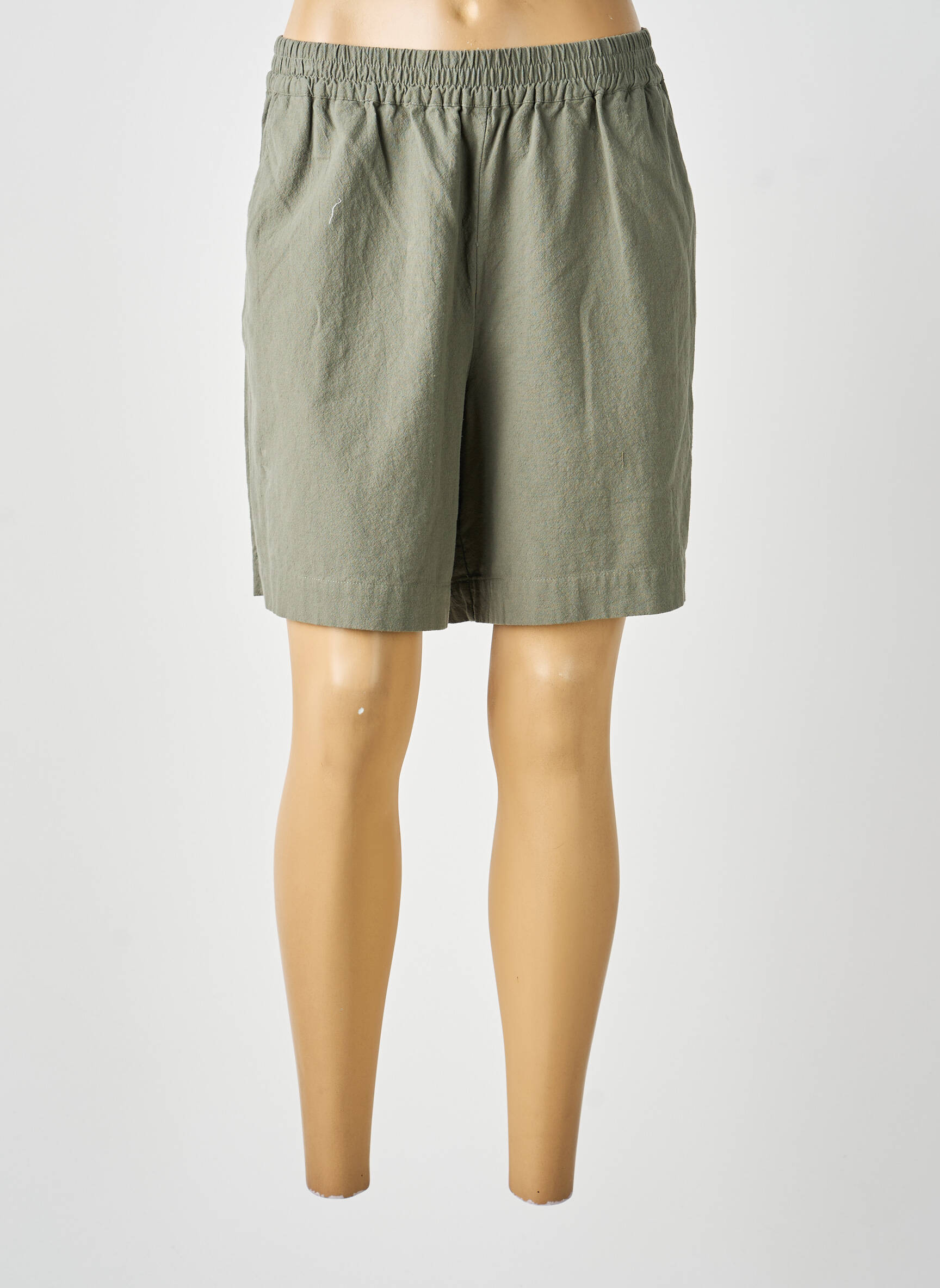 Bermuda taille élastique taille normale vert SOYACONCEPT femme