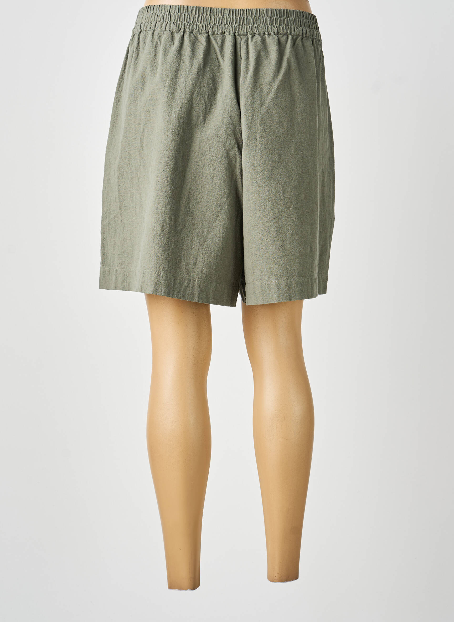 Bermuda taille élastique taille normale vert SOYACONCEPT femme