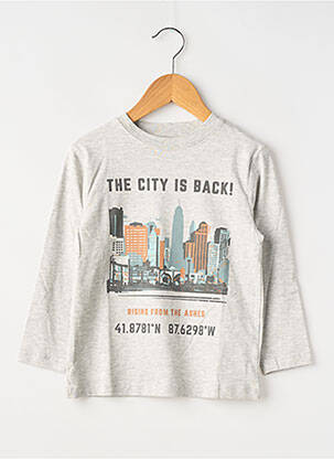 T-shirt manches longues manches longues gris ZY garçon