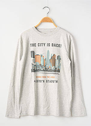 T-shirt manches longues manches longues gris ZY garçon