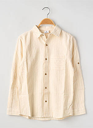 Chemise manches longues coupe droite beige ZY garçon
