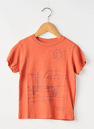 T-shirt coupe droite manches courtes orange ZY garçon