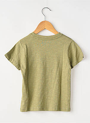 T-shirt coupe droite manches courtes vert ZY garçon