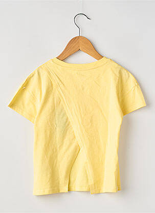 T-shirt coupe droite manches courtes jaune ZY fille