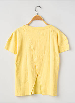 T-shirt coupe droite manches courtes jaune ZY fille