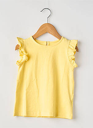 T-shirt stretch manches courtes jaune ZY fille