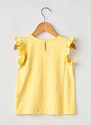 T-shirt stretch manches courtes jaune ZY fille