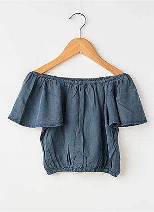 Top manches courtes manches courtes bleu ZY fille