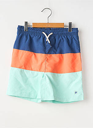 Short de bain imprimé rayures bleu ZY garçon