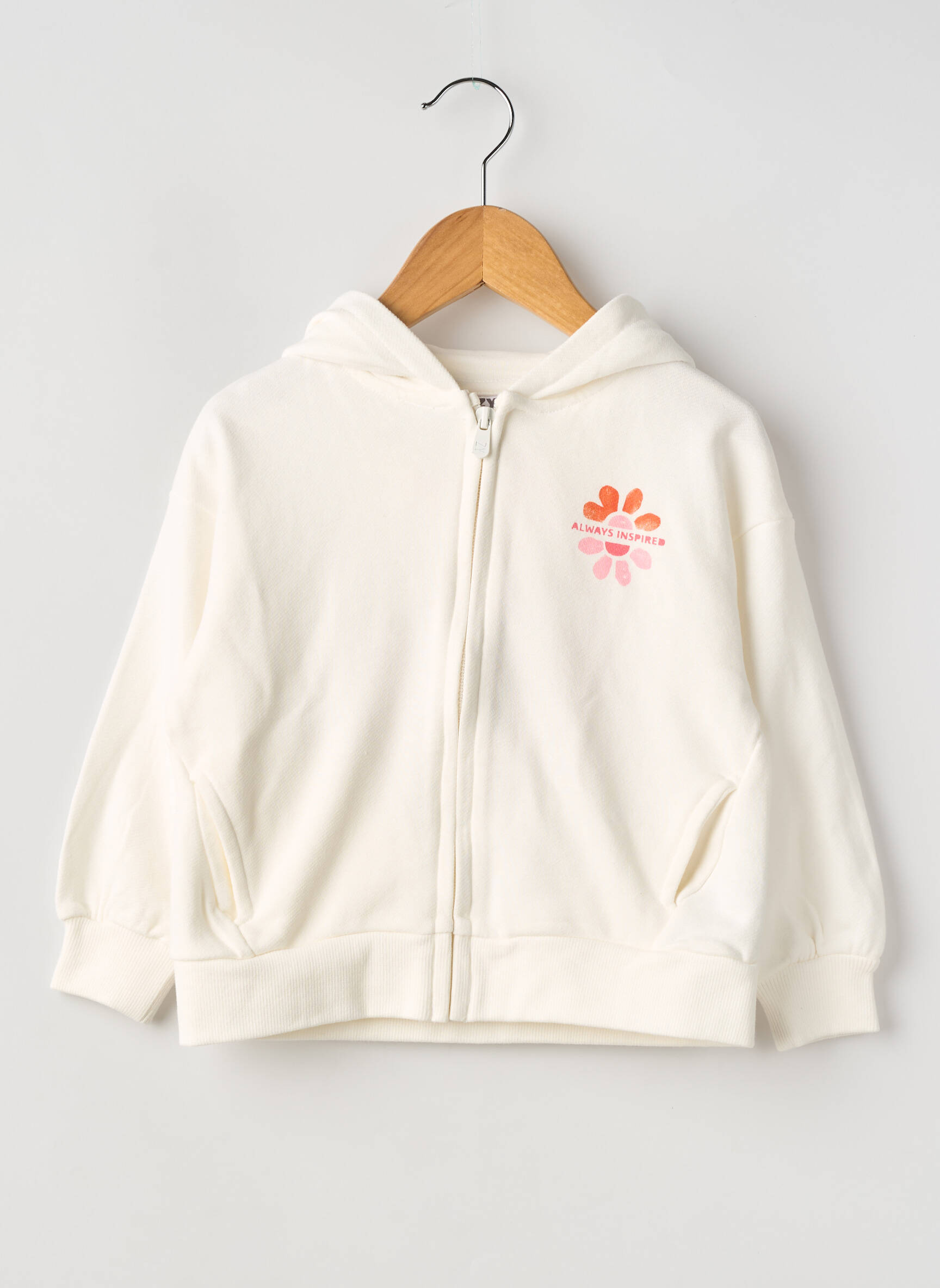Veste casual poches blanc ZY fille