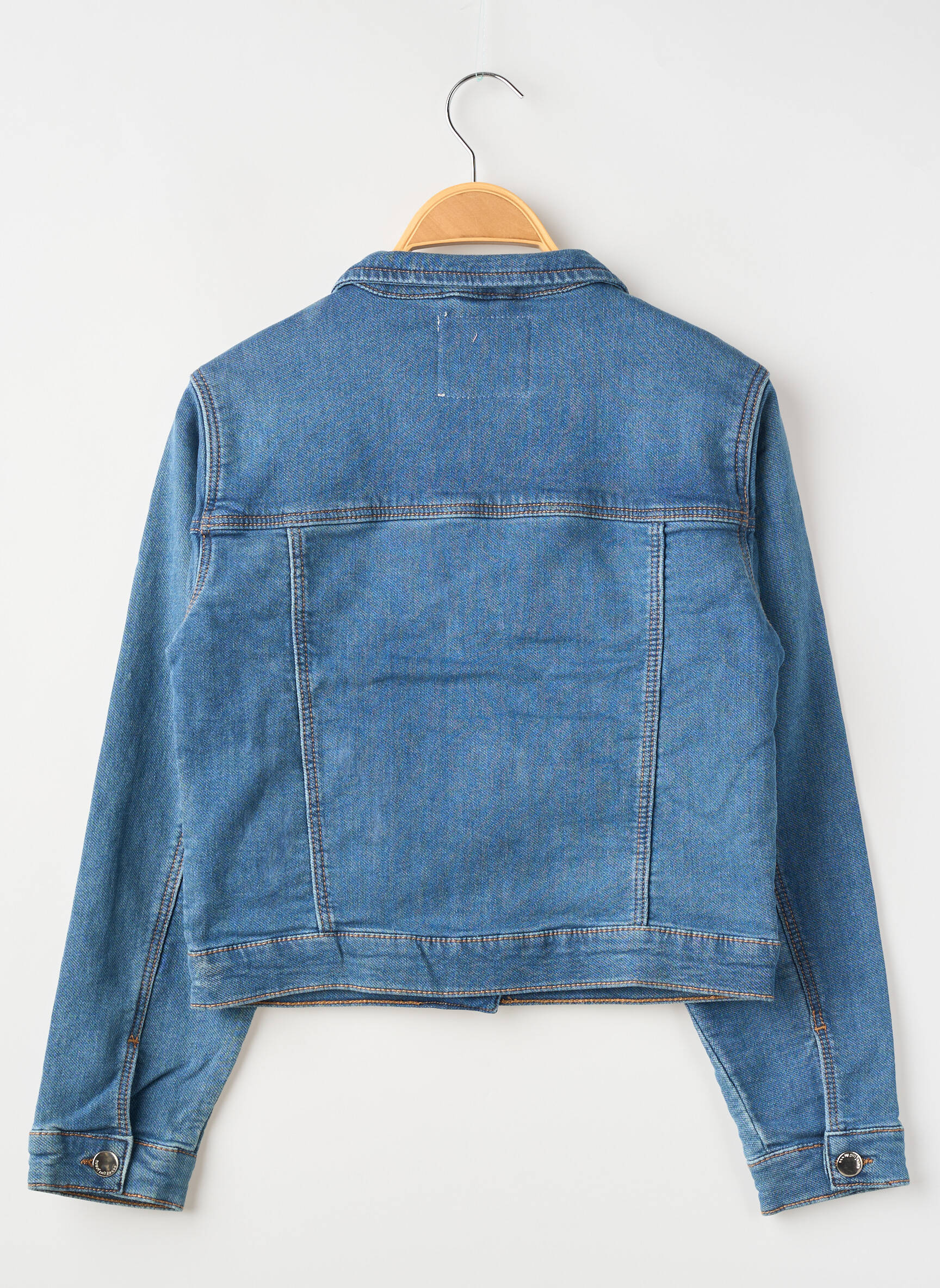 Veste casual fermeture boutonnée sur le devant bleu ZY fille