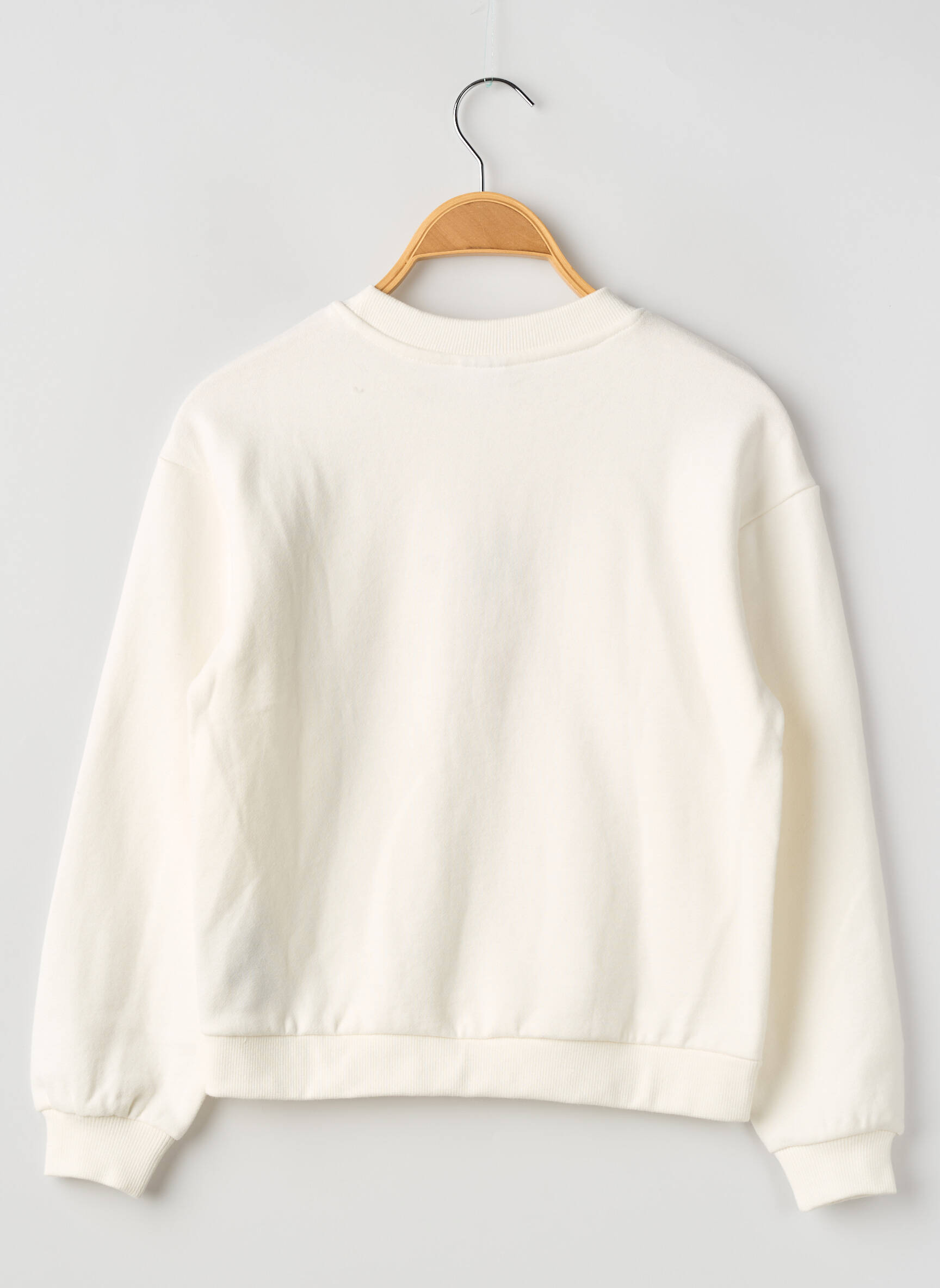 Sweat-shirt manches longues manches longues blanc ZY fille