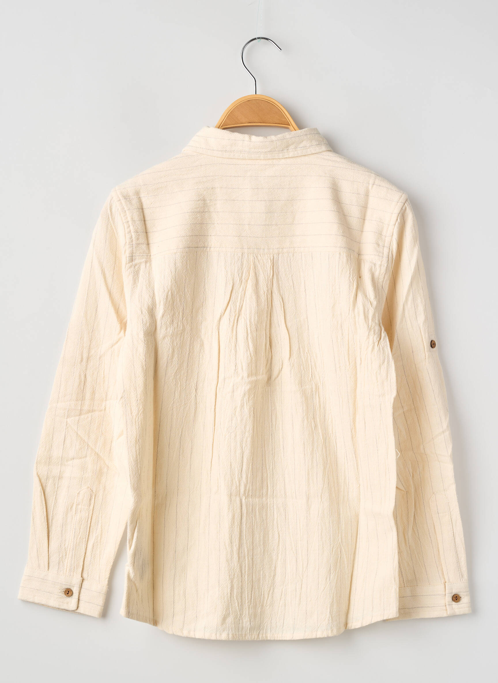 Chemise manches longues coupe droite beige ZY garçon