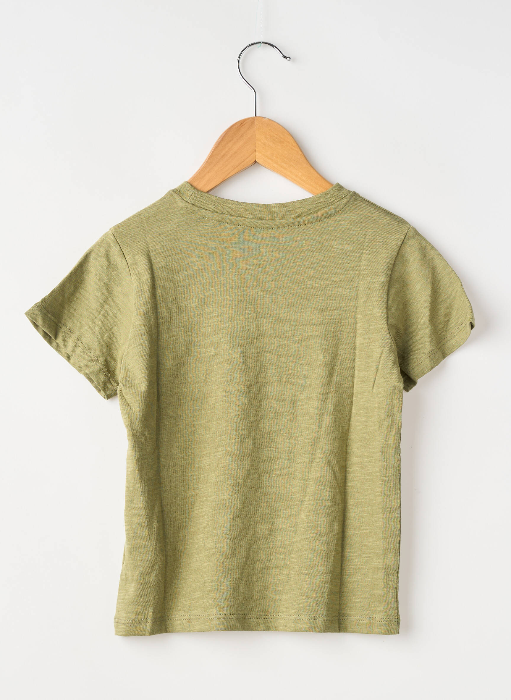 T-shirt coupe droite manches courtes vert ZY garçon