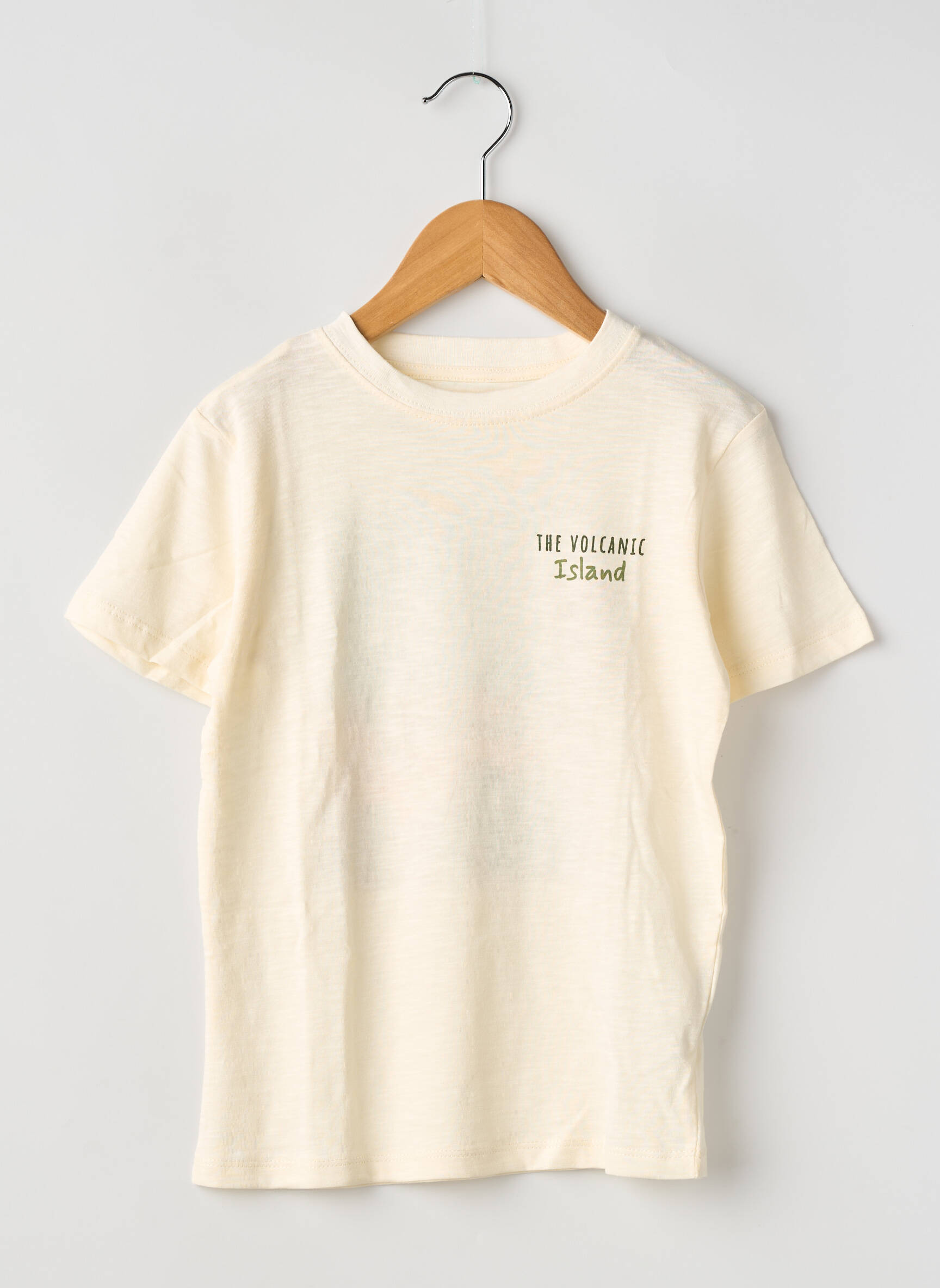 T-shirt coupe droite manches courtes beige ZY garçon