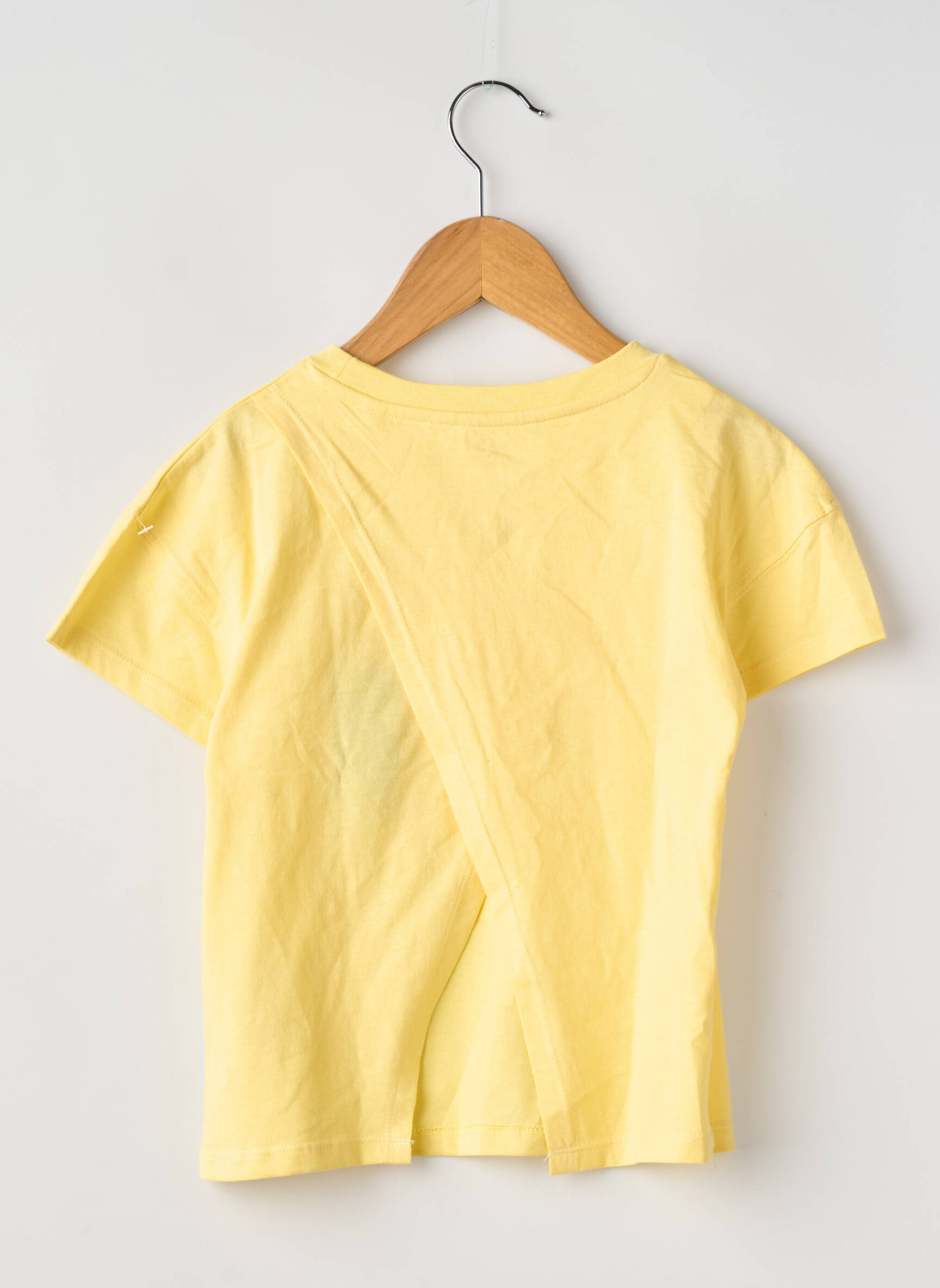 T-shirt coupe droite manches courtes jaune ZY fille