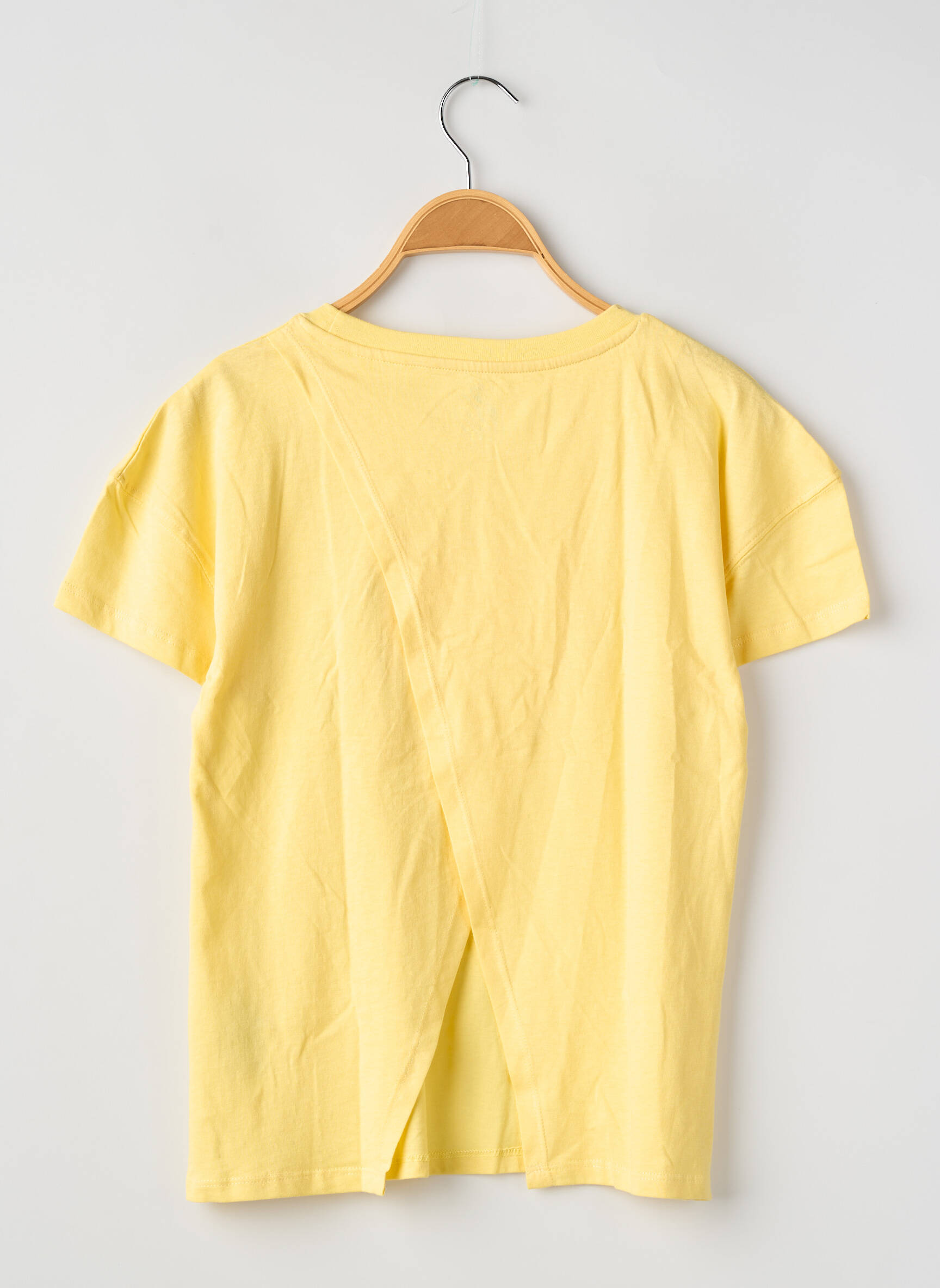 T-shirt coupe droite manches courtes jaune ZY fille