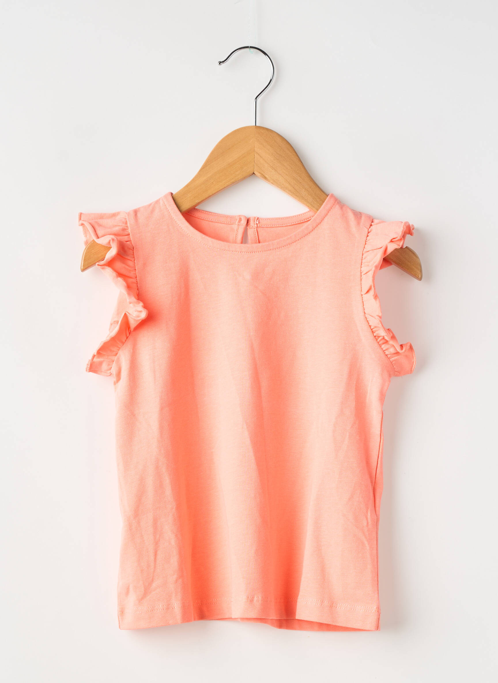 T-shirt stretch manches courtes orange ZY fille