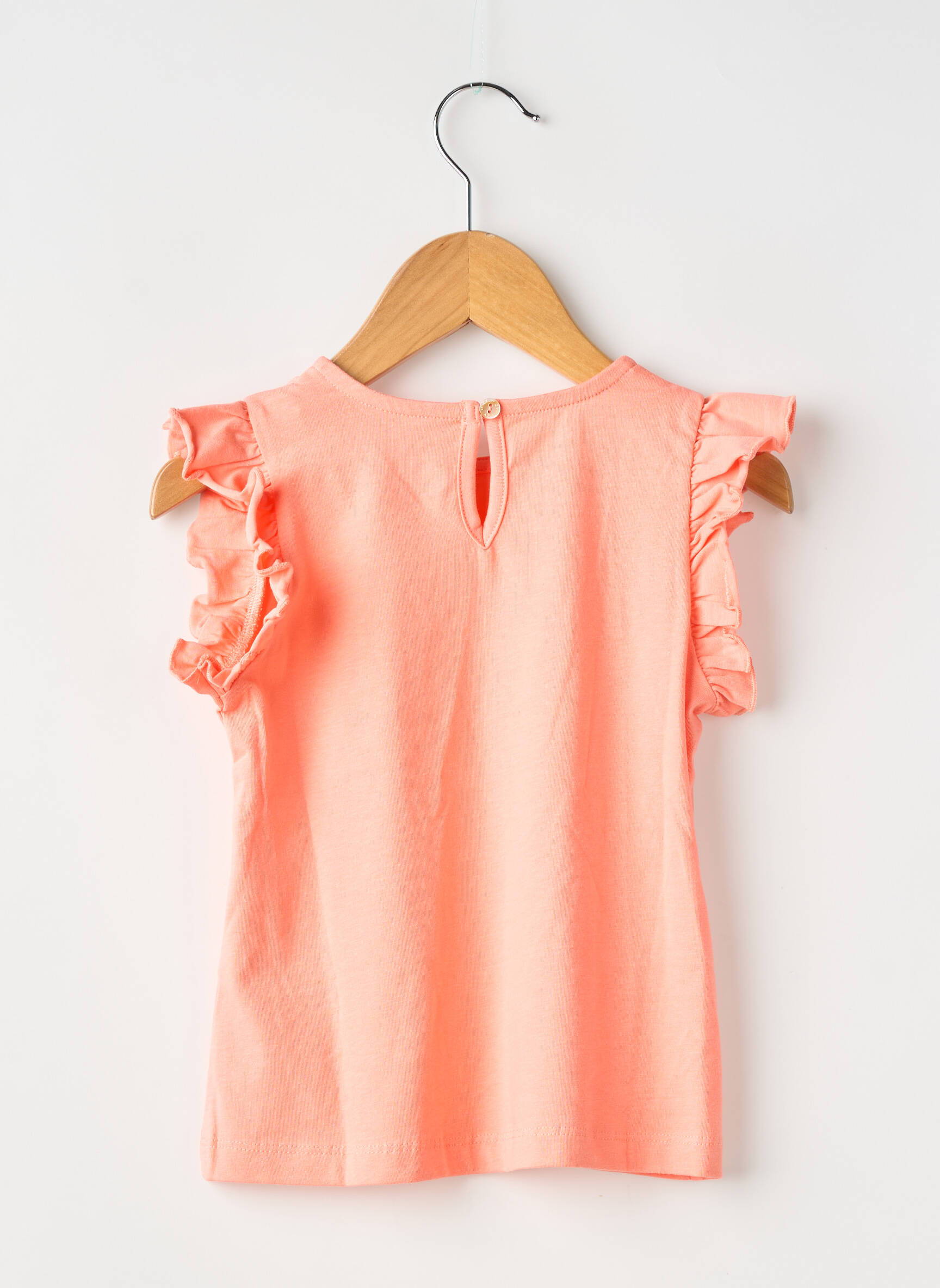 T-shirt stretch manches courtes orange ZY fille