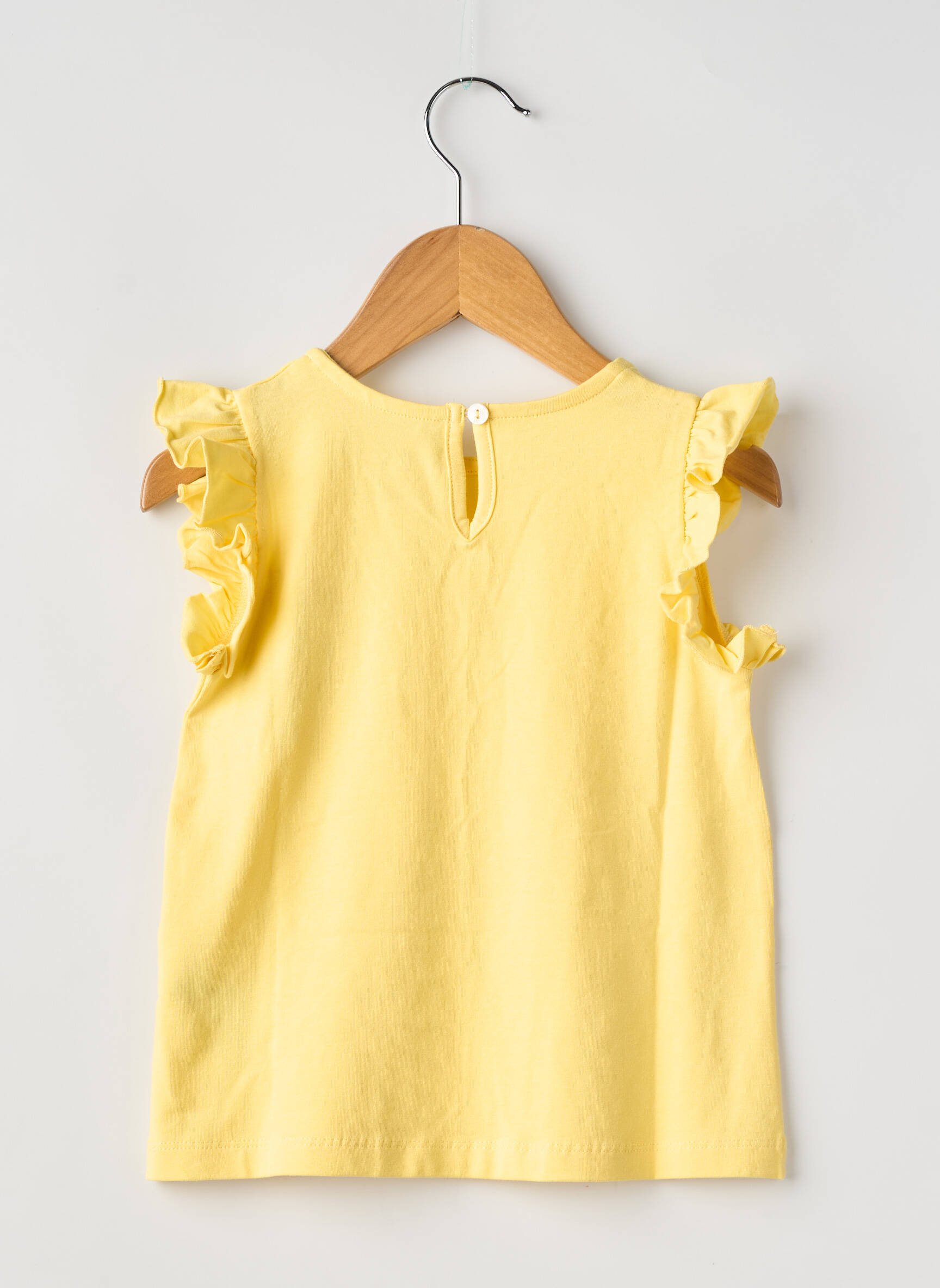 T-shirt stretch manches courtes jaune ZY fille