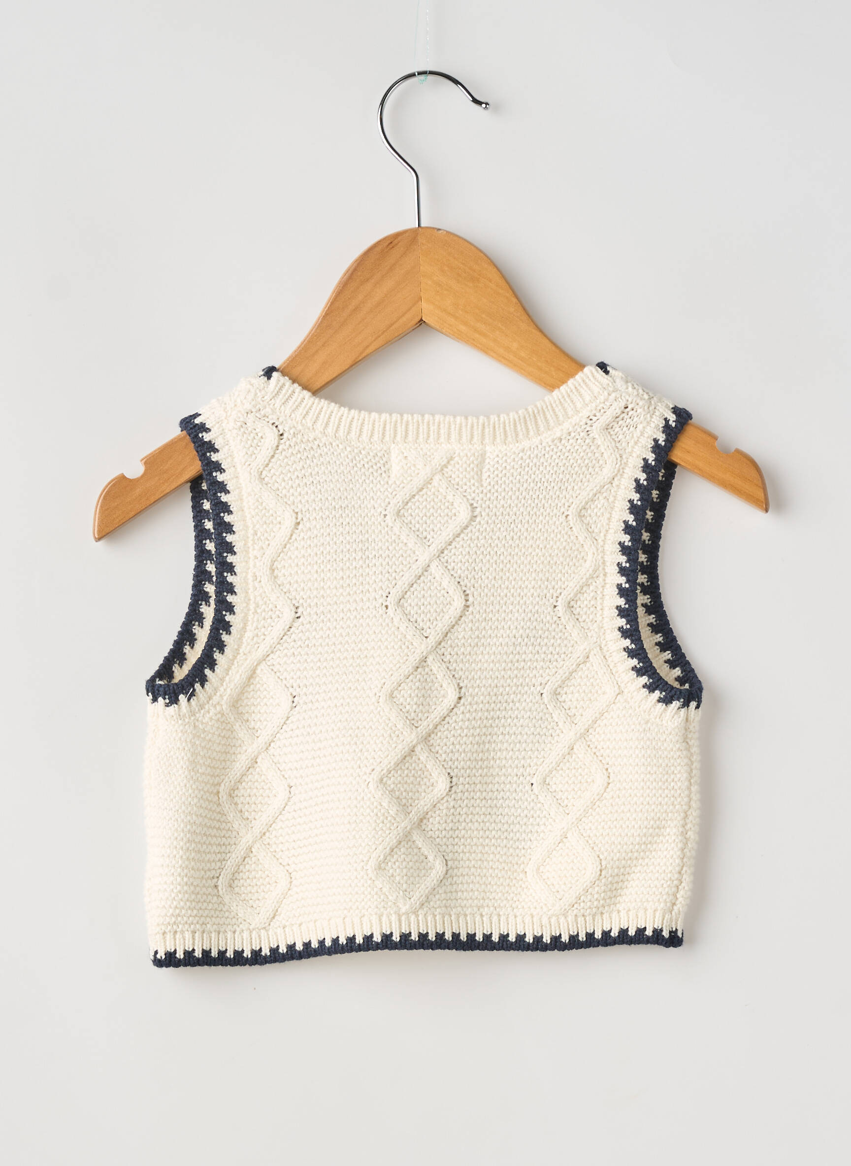 Gilet sans manche coupe cintrée blanc ZY fille