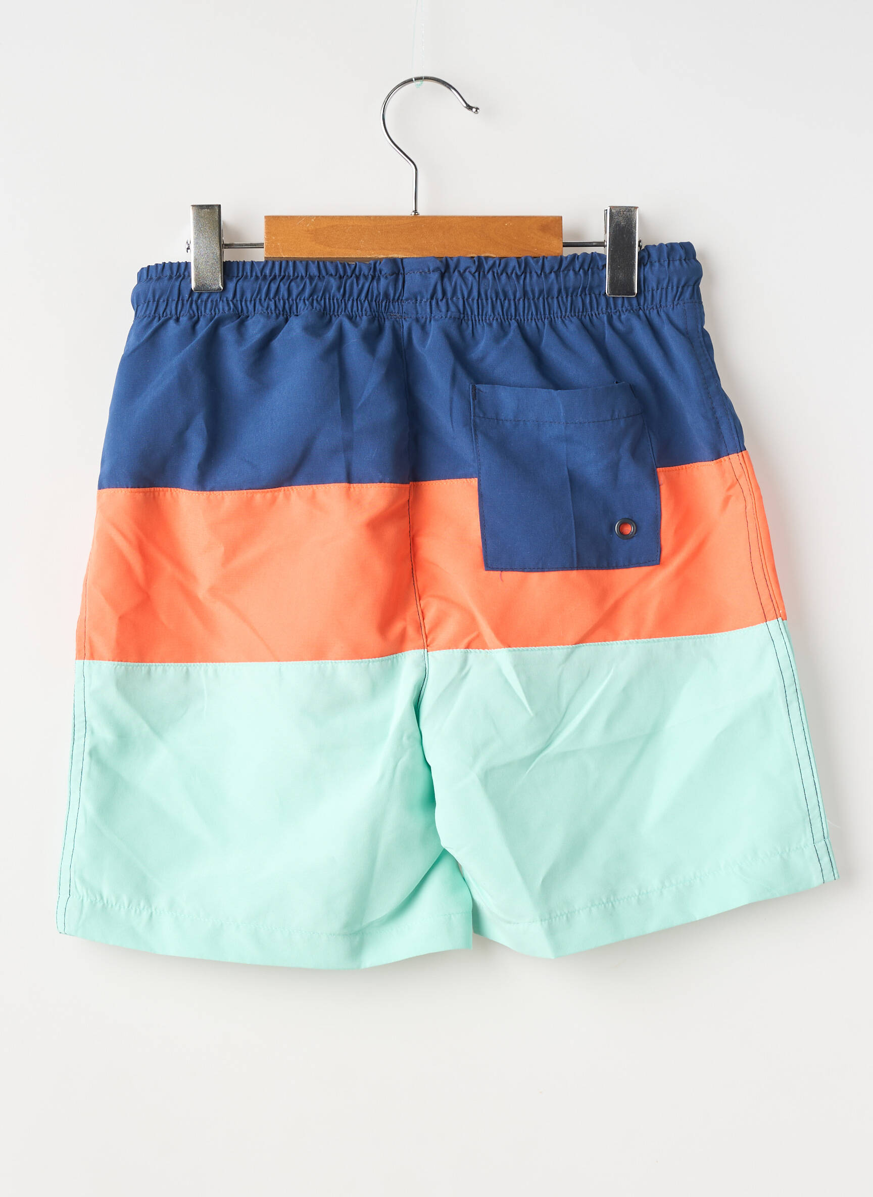 Short de bain imprimé rayures bleu ZY garçon