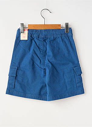 Bermuda poches taille ajustable bleu ZY garçon