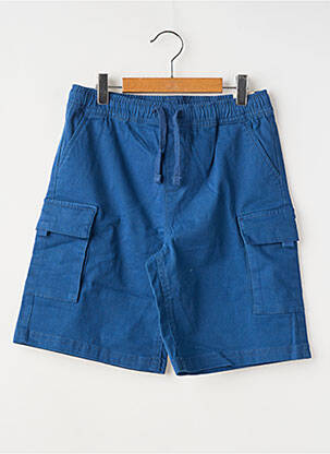 Bermuda poches taille ajustable bleu ZY garçon