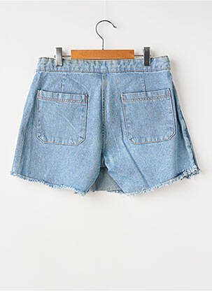 Short tissage denim taille ajustable bleu ZY fille