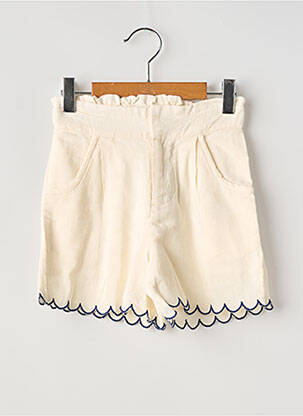 Short poches taille élastique beige ZY fille