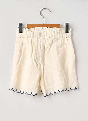 Short poches taille élastique beige ZY fille