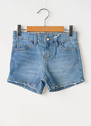 Short stretch taille ajustable bleu ZY fille