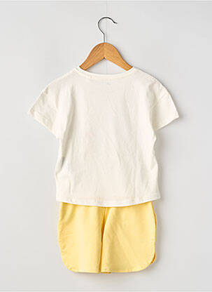 Pyjashort col rond blanc ZY fille