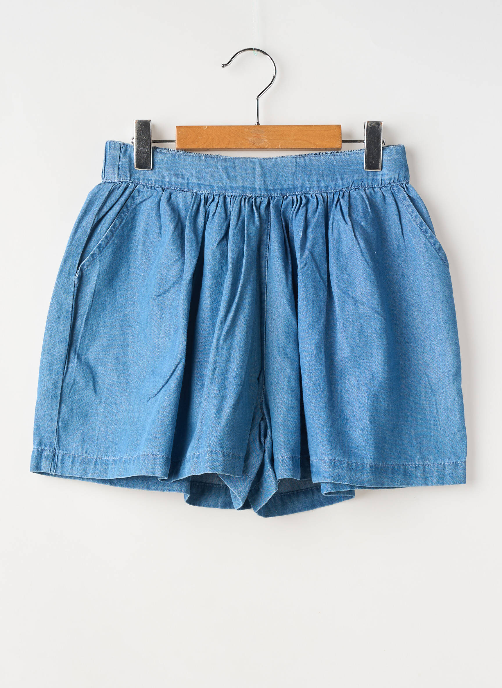 Short taille normale taille ajustable bleu ZY fille