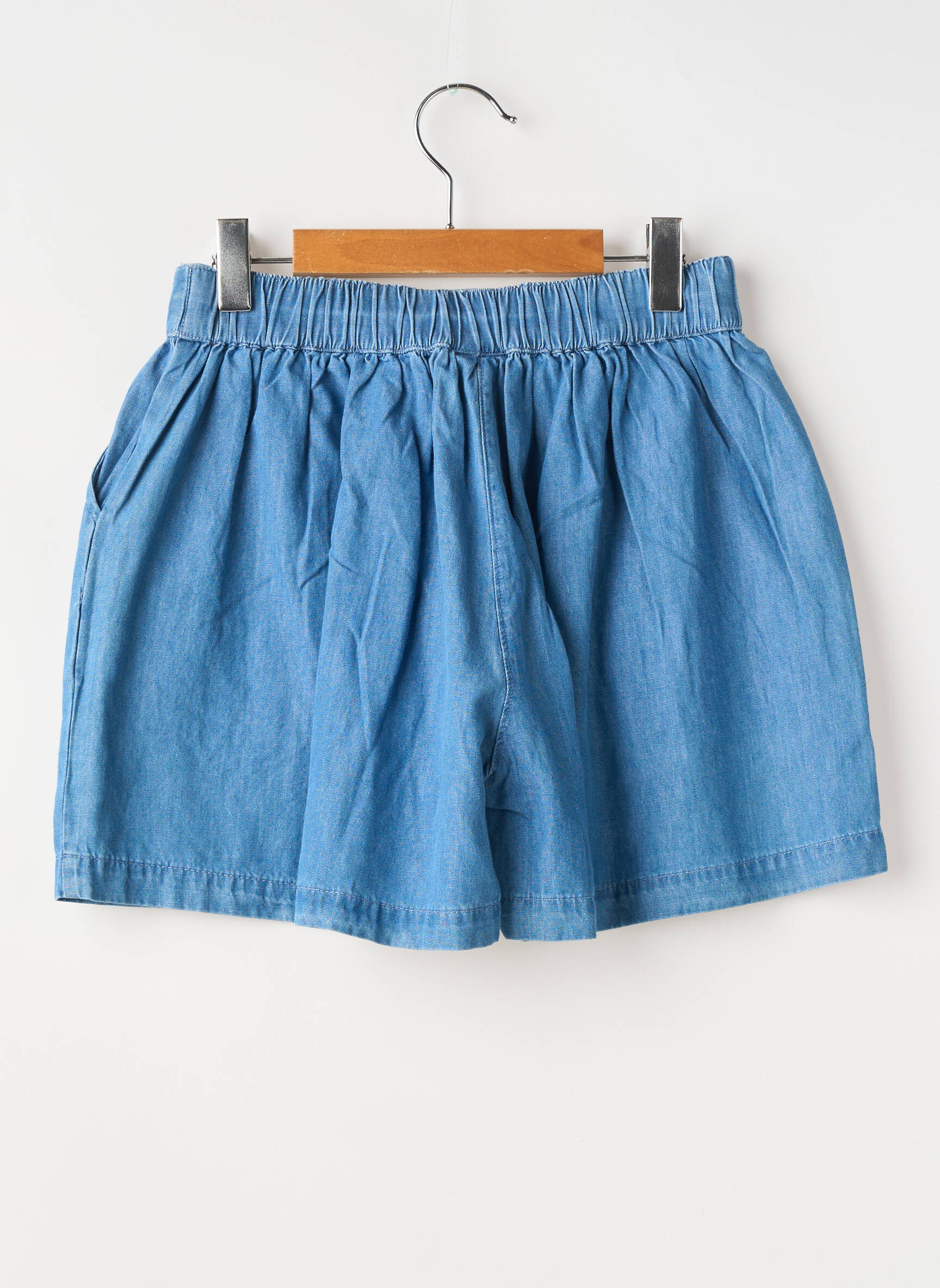 Short taille normale taille ajustable bleu ZY fille