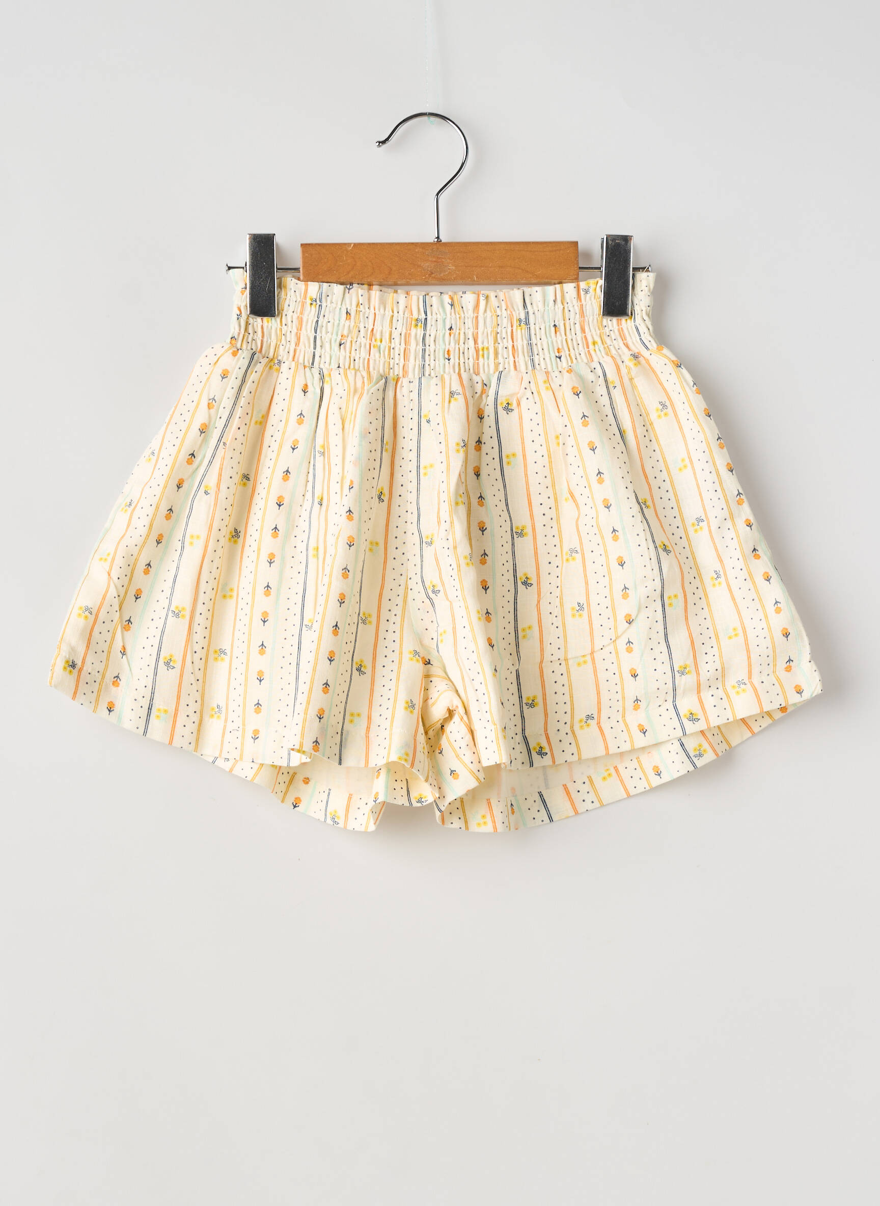 Short poches taille élastique jaune ZY fille