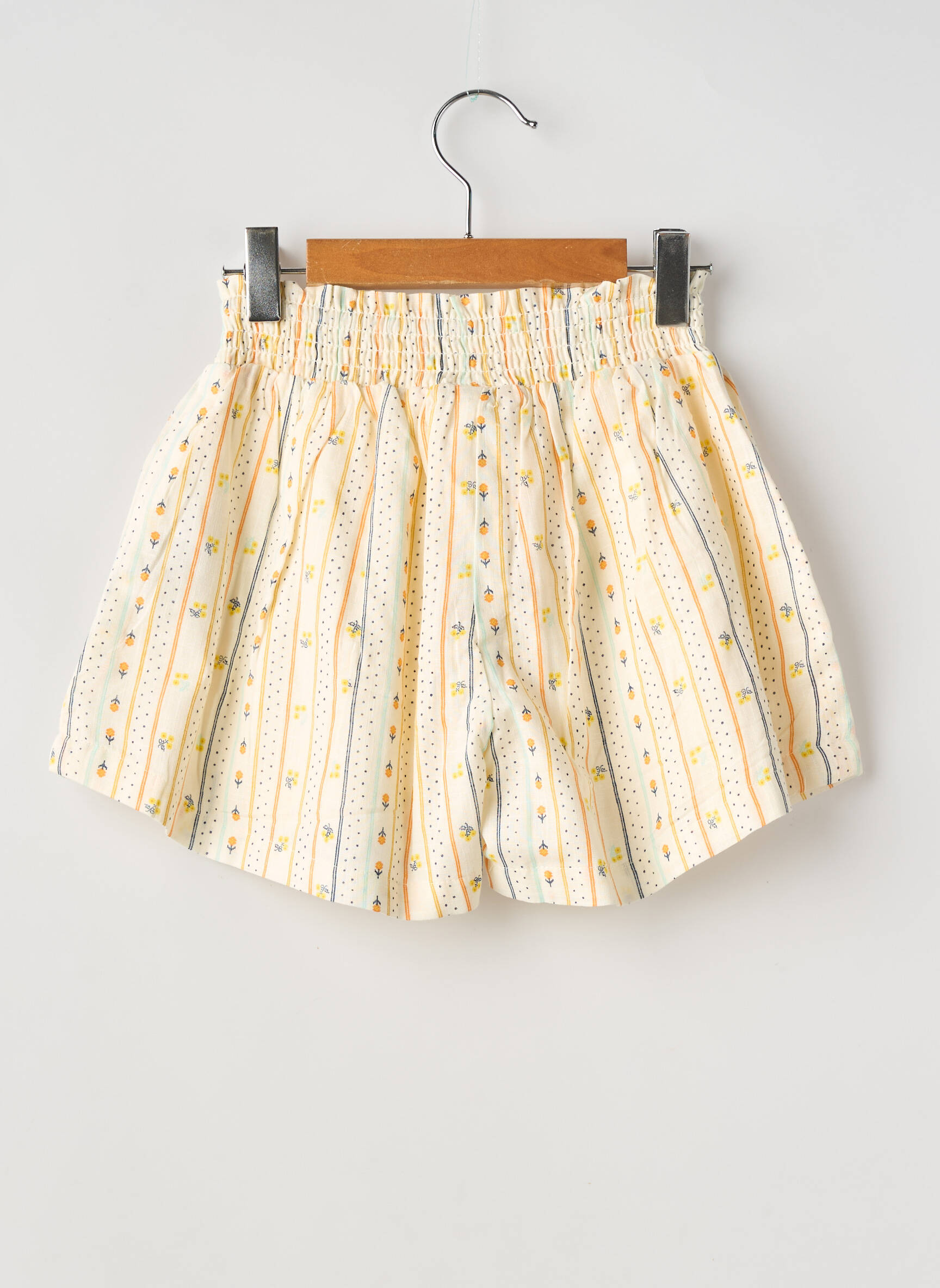 Short poches taille élastique jaune ZY fille