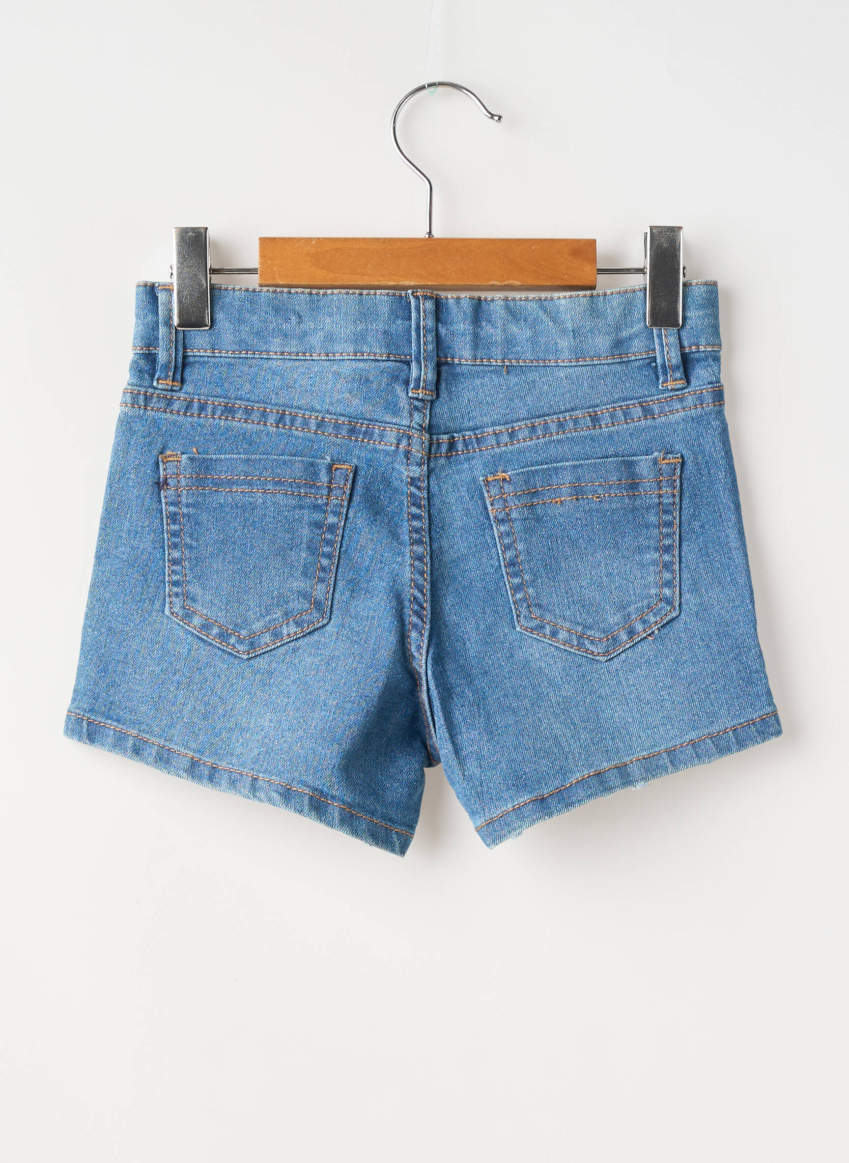 Short stretch taille ajustable bleu ZY fille