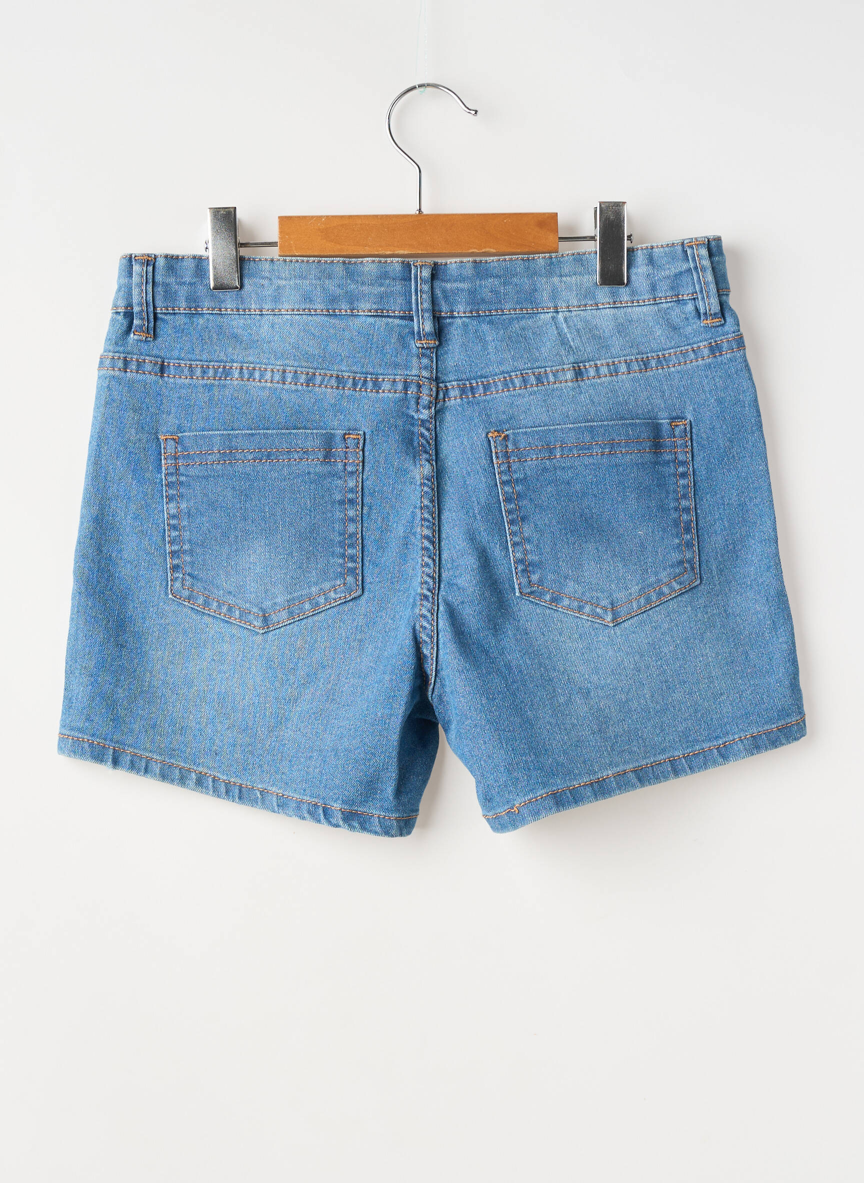 Short stretch taille ajustable bleu ZY fille