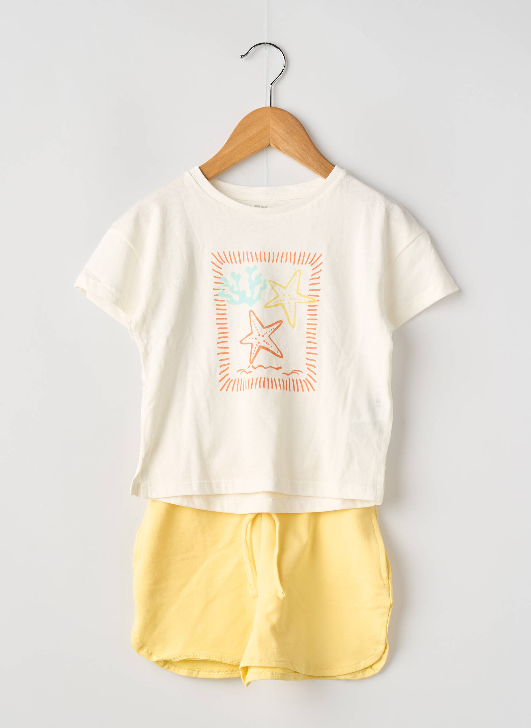 Pyjashort col rond blanc ZY fille